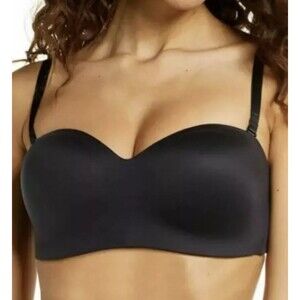 WACOAL 854372 Black Staying Power Strapless Wireless T-shirt Bra Size 32 D
